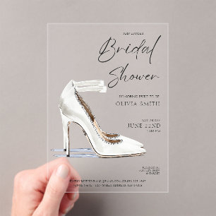 Elegante Hochzeitsschuhe - Einladung zur Brautpart