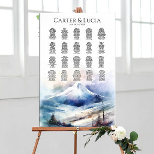 Elegante Hochzeitssitzkarten finden Ihren Sitzplat Poster