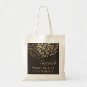 Elegante Hochzeitstag-Überlebenskits Tragetasche