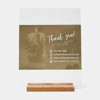 Elegante Hochzeitstisch-Schildchen TrendUp  Acrylschild