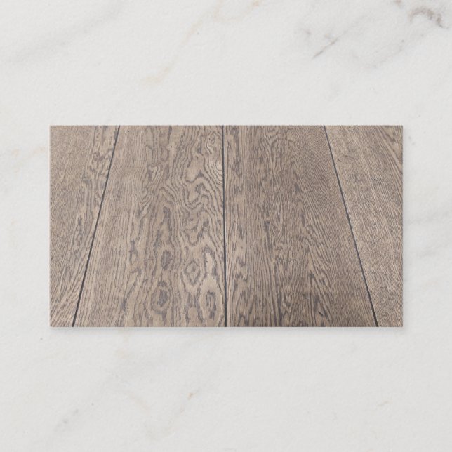 Elegante Holzfußböden für Tischlerexperten Visitenkarte (Vorderseite)