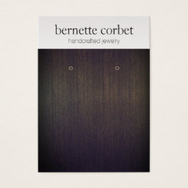 Elegante Holzweich-Silbererring-Anzeigetafel