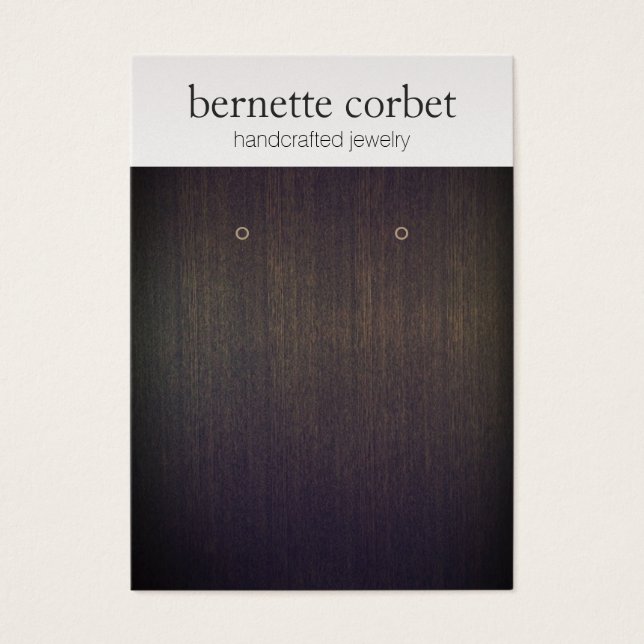 Elegante Holzweich-Silbererring-Anzeigetafel (Vorderseite)