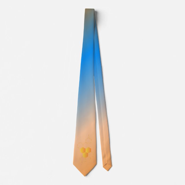 Elegante Honeycomb Gradient Krawatte (Vorderseite)