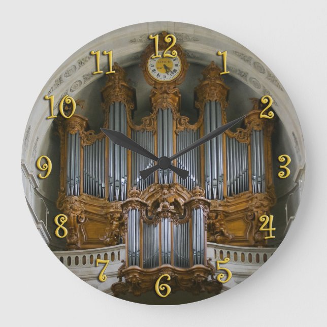Élégante horloge d'orgue (Recto)