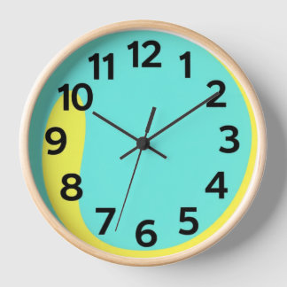 Élégante horloge murale minimaliste
