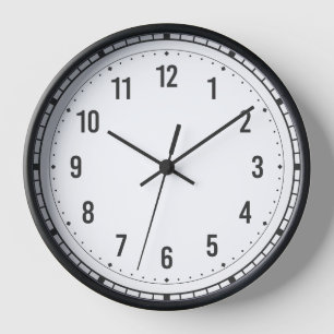 🕰️ Élégante horloge murale numérique romaine noir