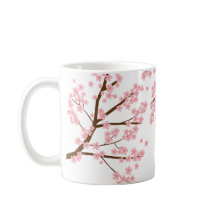 Elegante hübsche Kirschblüten Sakurakalligraphie