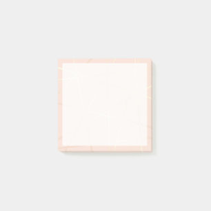Elegante hübsche Rose Gold & Rosa geometrisch Post-it Klebezettel