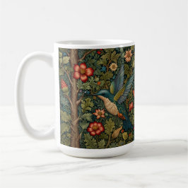 Elegante Hummingbird-Kunstwerke mit böhmischer Blü Kaffeetasse