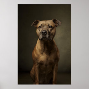 Elegante Hund-Silhouette Poster