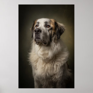 Elegante Hund-Silhouette Poster