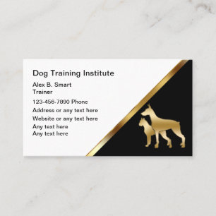 Elegante Hundetraining-Geschäftskarten Visitenkarte