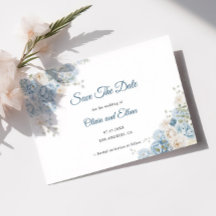 Elegante Ice Blue Ivory Rose Blume Hochzeit