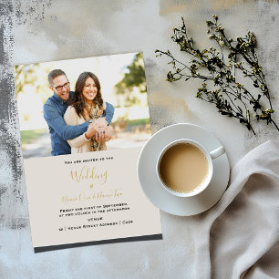 Elegante Ihre romantische Hochzeitseinladung zum F Dankeskarte