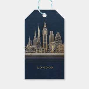 Elegante Illustration der Londoner Stadt-Skyline i Geschenkanhänger