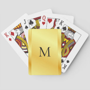 Elegante Imitat Gold Metallic Look Blank Template Spielkarten