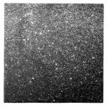 Elegante Imitat Schwarzer Glitzer Fliese<br><div class="desc">Elegante Imitat Schwarzer Glitzer</div>