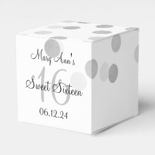 Elegante Imitat-silberne Folien-Glitzer-Lichter Geschenkschachtel