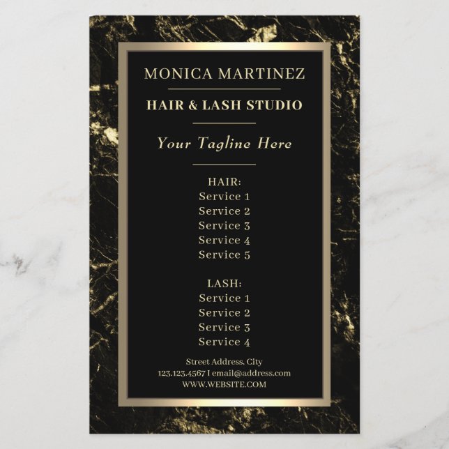 Elegante Imitate aus Marmor (Vorderseite)