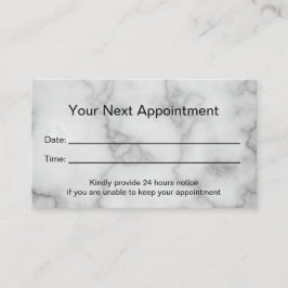 Elegante Imitate Beruflicher weißer Marmor Terminkarte