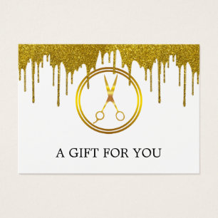 Elegante Imitate Gold Circle Scissor Glitzer Tropf