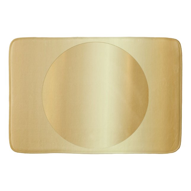 Elegante Imitate Gold Custom Blank Template Glamou Badematte (Vorderseite)