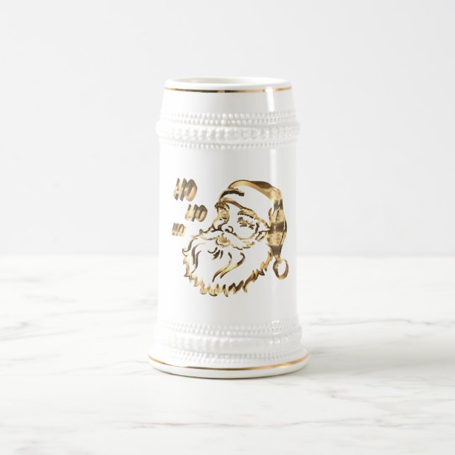 Elegante Imitate Gold Der Weihnachtsmann Weihnacht Bierglas (Mittel)