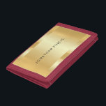 Elegante Imitate Gold Glamour Trendy Moderne Vorla Trifold Geldbörse<br><div class="desc">Elegante Imitate Gold Glamour Trendy Modern Template Foto digitale Brieftasche.</div>