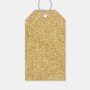 Elegante Imitate Gold Glitzer Geschenkanhänger