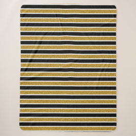 Elegante Imitate Gold Glitzer Sherpadecke