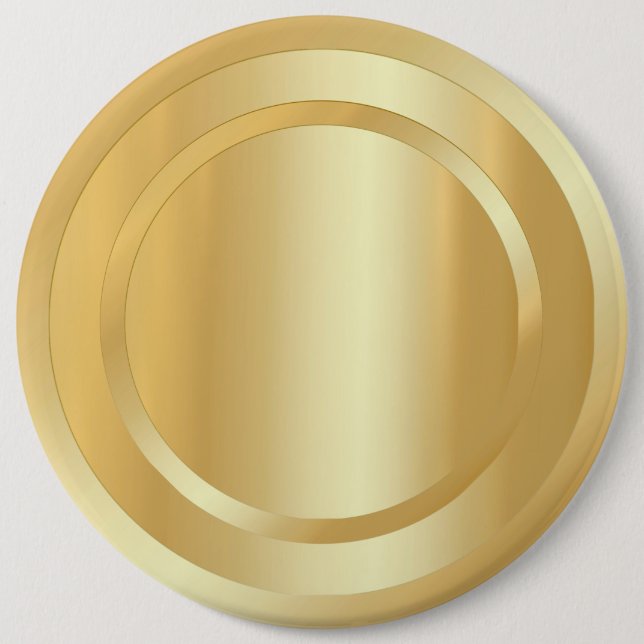 Elegante Imitate Gold Look Glamour Trendy Template Button (Vorderseite)