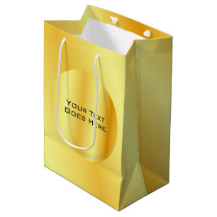 Elegante Imitate Gold-Metallic-Look Hinzufügen von Mittlere Geschenktüte