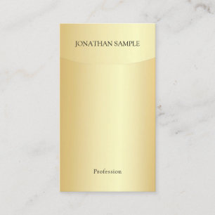 Elegante Imitate Gold Template Beruflich Moderne Visitenkarte