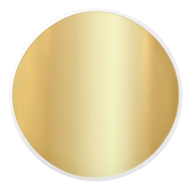 Elegante Imitate Gold Trendy Template Glamour Keramikknauf (Vorderseite)