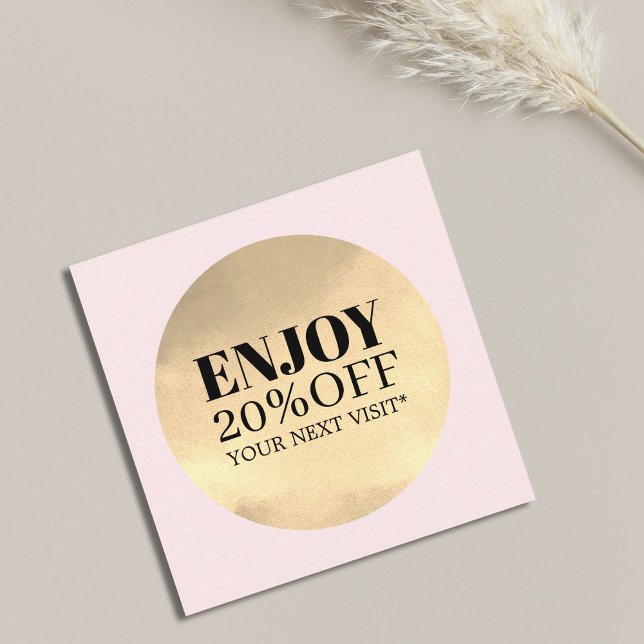 Elegante Imitate Golden Rose Salon Coupon (Von Creator hochgeladen)