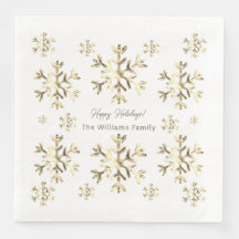Elegante Imitate Goldene Schneeflocken