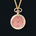 elegante Imitate goldenes tropisches Ananas-Muster Armbanduhr<br><div class="desc">Trendige und stilvolle Imitate goldenes Ananas-Muster. Sie können die Hintergrundfarbe anpassen.</div>