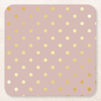 elegante Imitate goldfarbene Polka-Punkte
