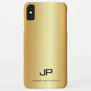 Elegante Imitate Goldvorlage Moderne Monogramm Nam Case-Mate iPhone Hülle