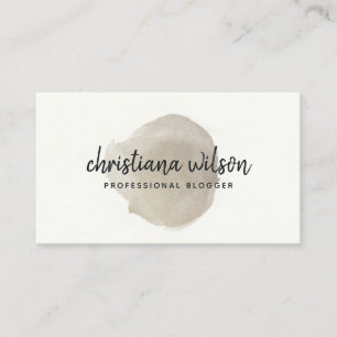 ELEGANTE IMITATE SILVER SCHWARZ BRUSH STROKE KALLI VISITENKARTE