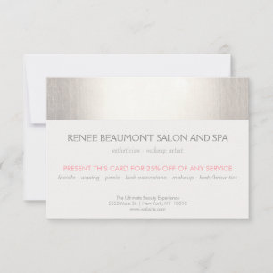 Elegante Imitate - Silver Striped Salon & Wellness