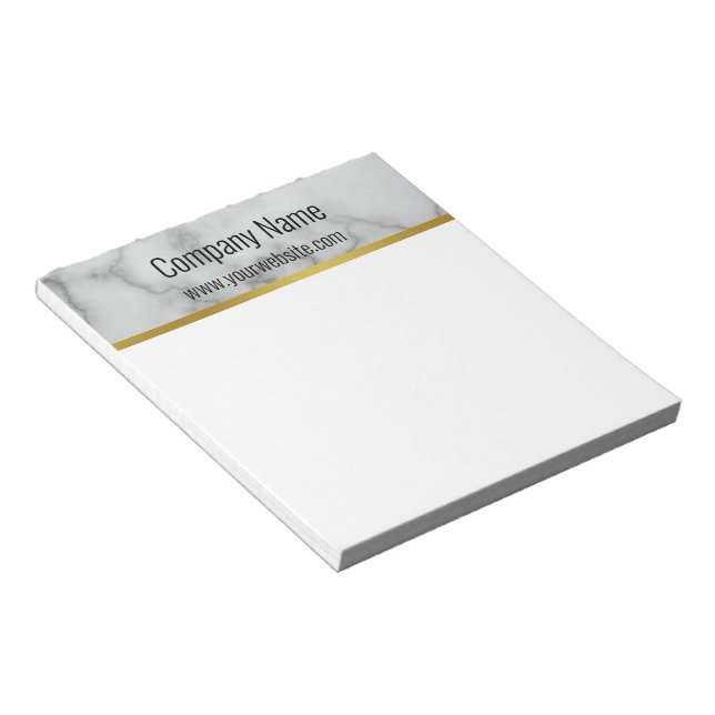 Elegante Imitate Vorlage für Graue Marmortexte Notizblock (angewinkelt)