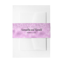 Elegante Imitats Lilac Glitzer and Foil Wedding