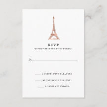 Elegante Imitats Rose Gold Pariser Eiffelturm UAWG