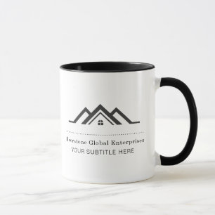 Elegante Immobilienmakler-Geschäft Tasse