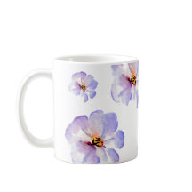 Elegante Indigo-Wasserfarben-Blume