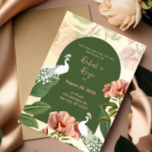 Elegante indische Hochzeitseinladung