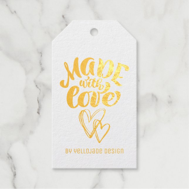 Elegante, individuell anpassbare Kalligraphie aus  Geschenkanhänger (Vorderseite)