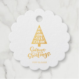 Elegante individuell anpassbare Weihnachtsfeiertag Geschenkanhänger